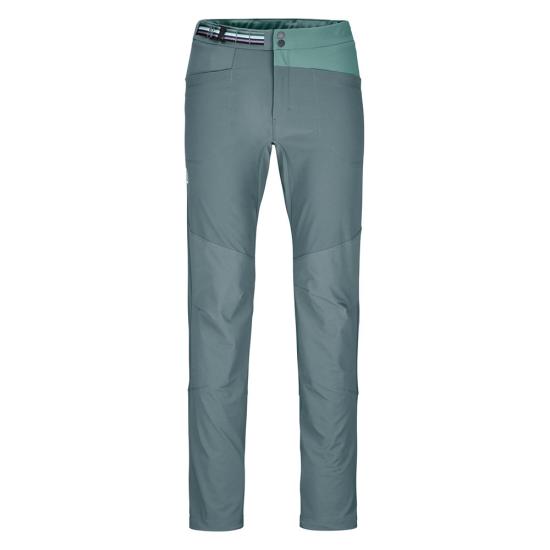Sleek Fitted Straight Pants with Reinforced Knee Panels