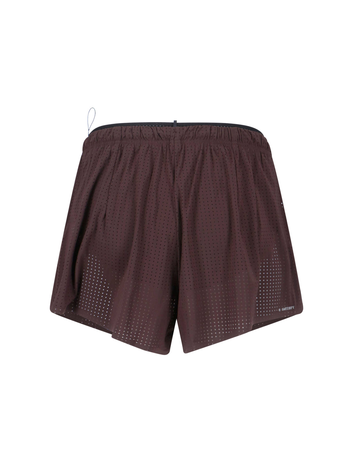 Brown Space-O Technical Perforated Shorts