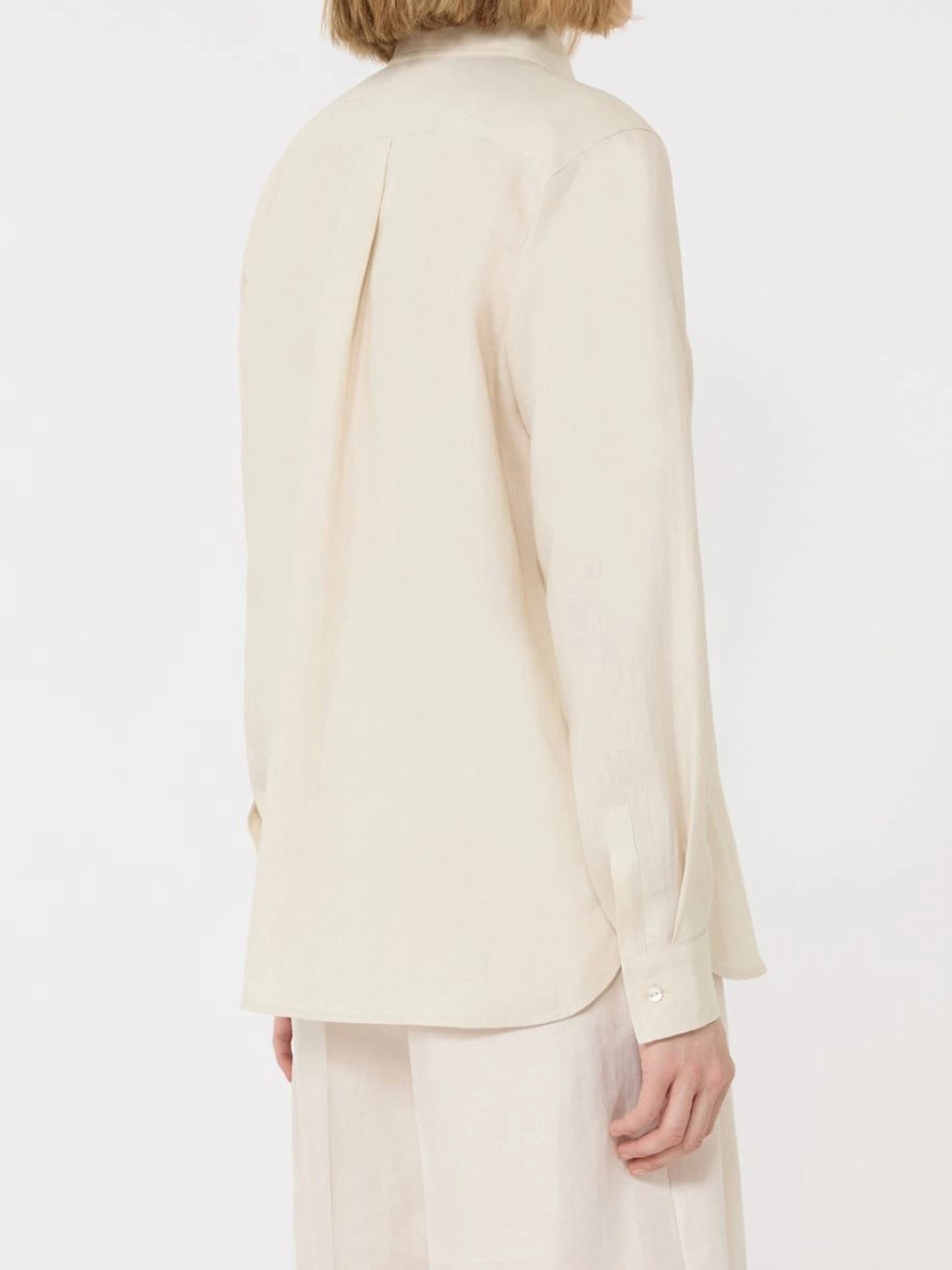Neutral Mxmfalas Long-Sleeved Button-Up Shirt