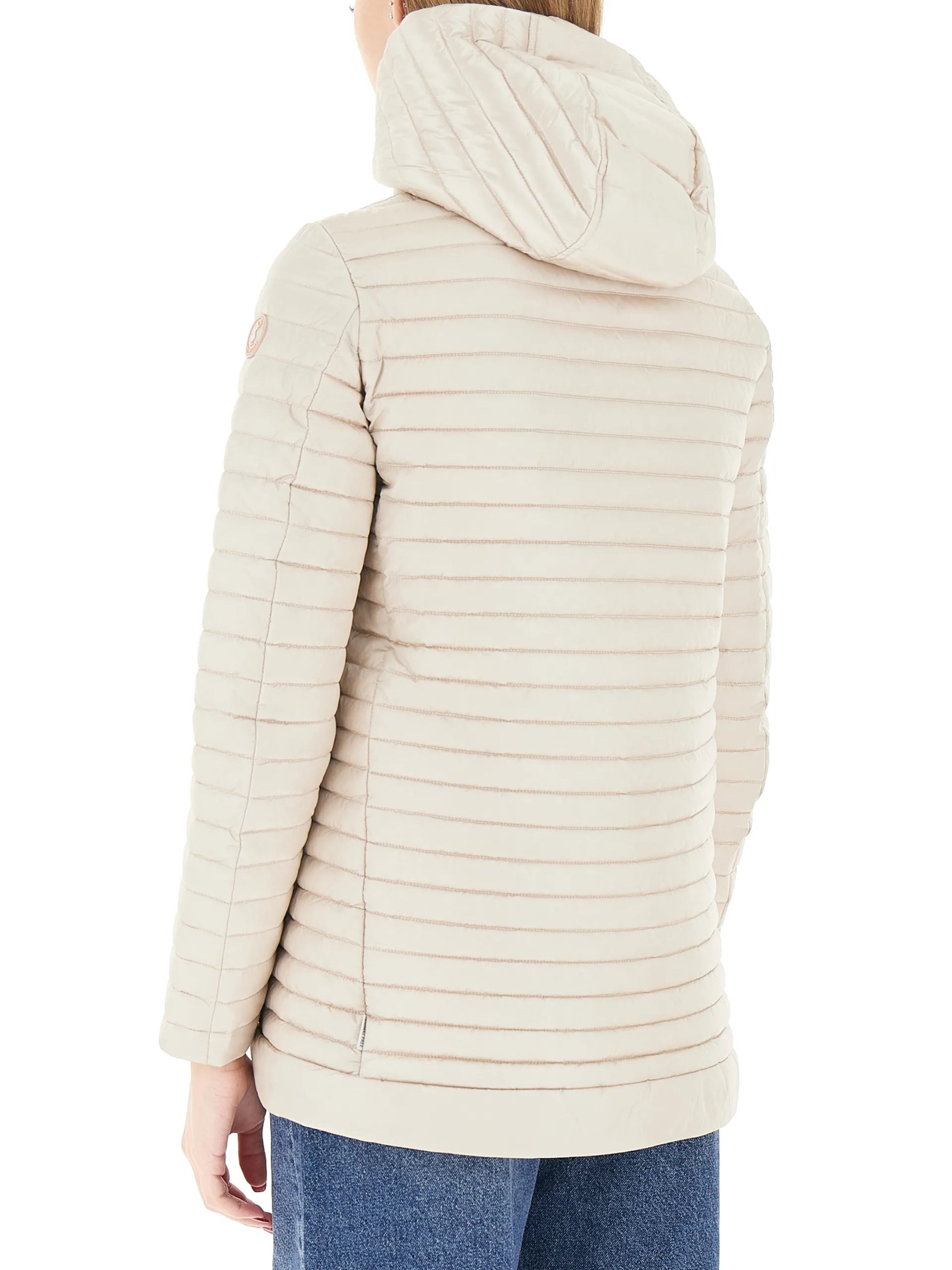 Black Alima Lightweight Quilted Padded Coat