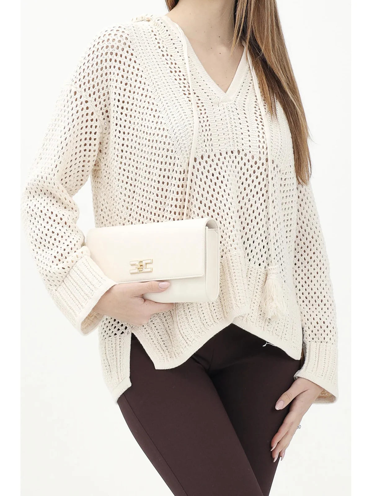 Akep Tricot Knit - White
