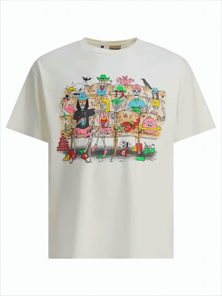 Relaxed-Fit Graphic Print T-Shirt with Theater Characters