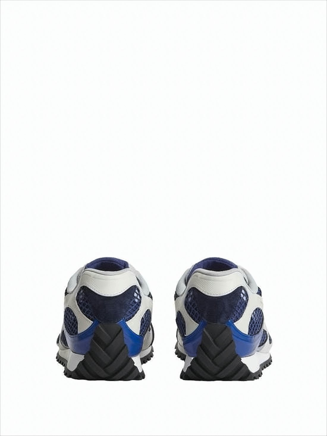 Dynamic Deep Blue and Off-White Sneakers