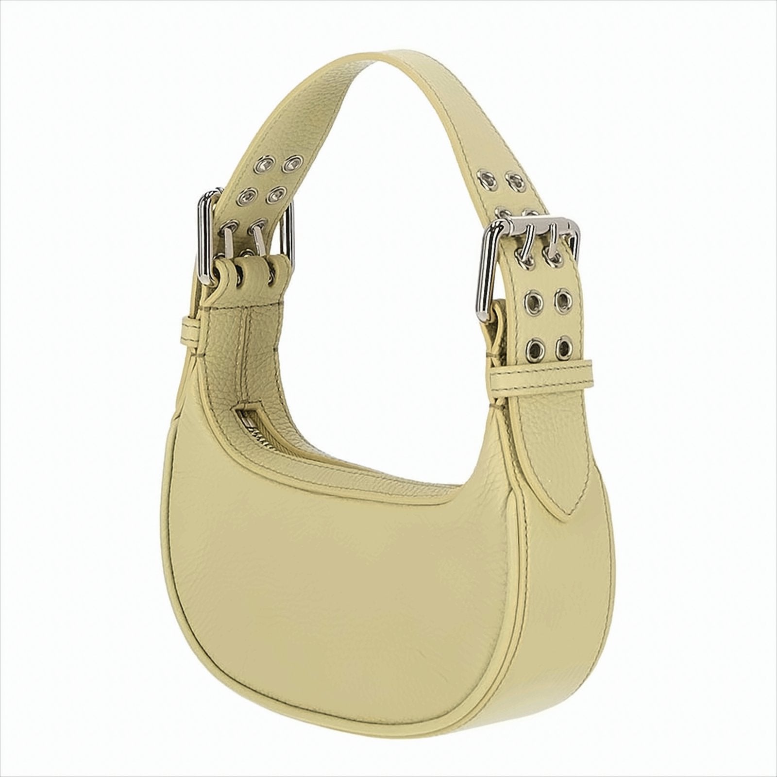 Structured Mini Tote Bag in Grained Leather