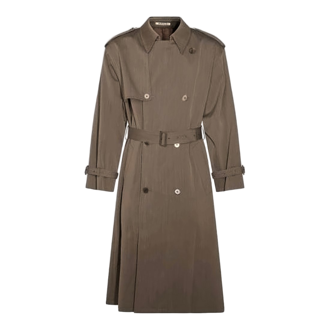 Double-Breasted Wool Trench Coat