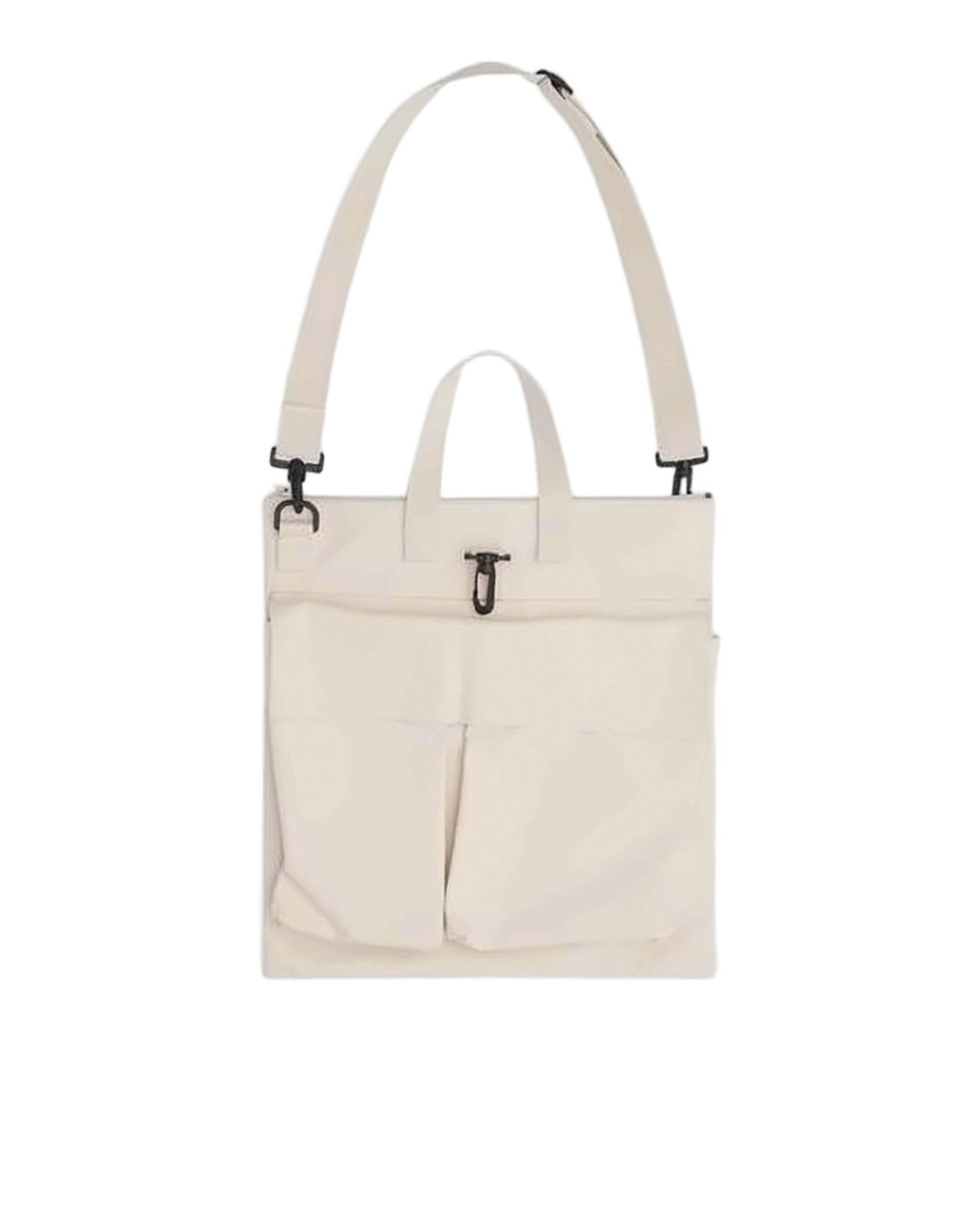 Cotton Tote Bag with Front Pockets