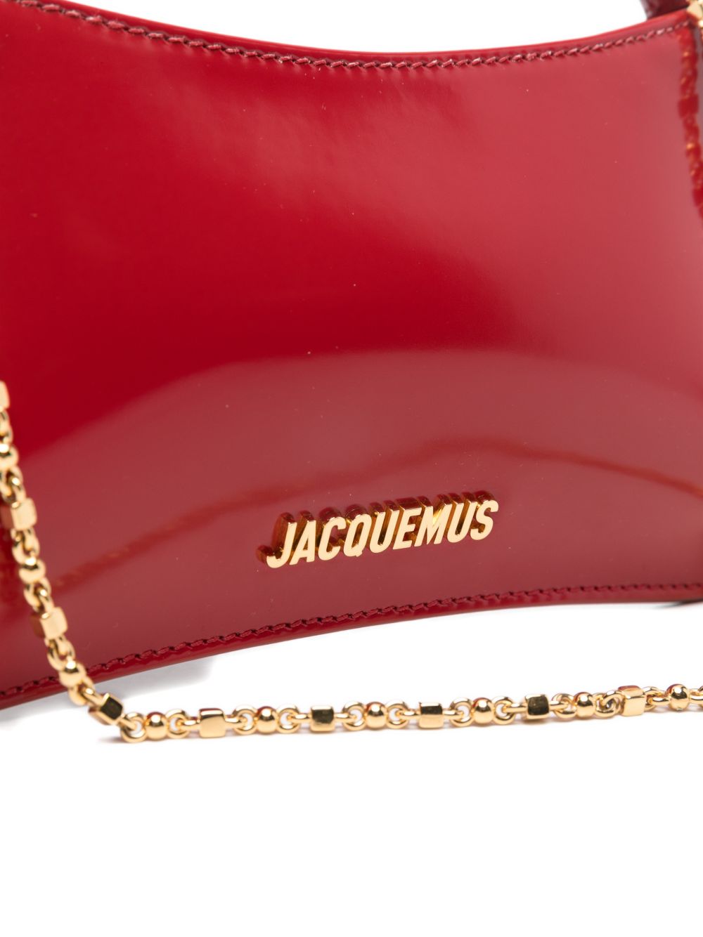 Red Handbag with Gold-tone Accents