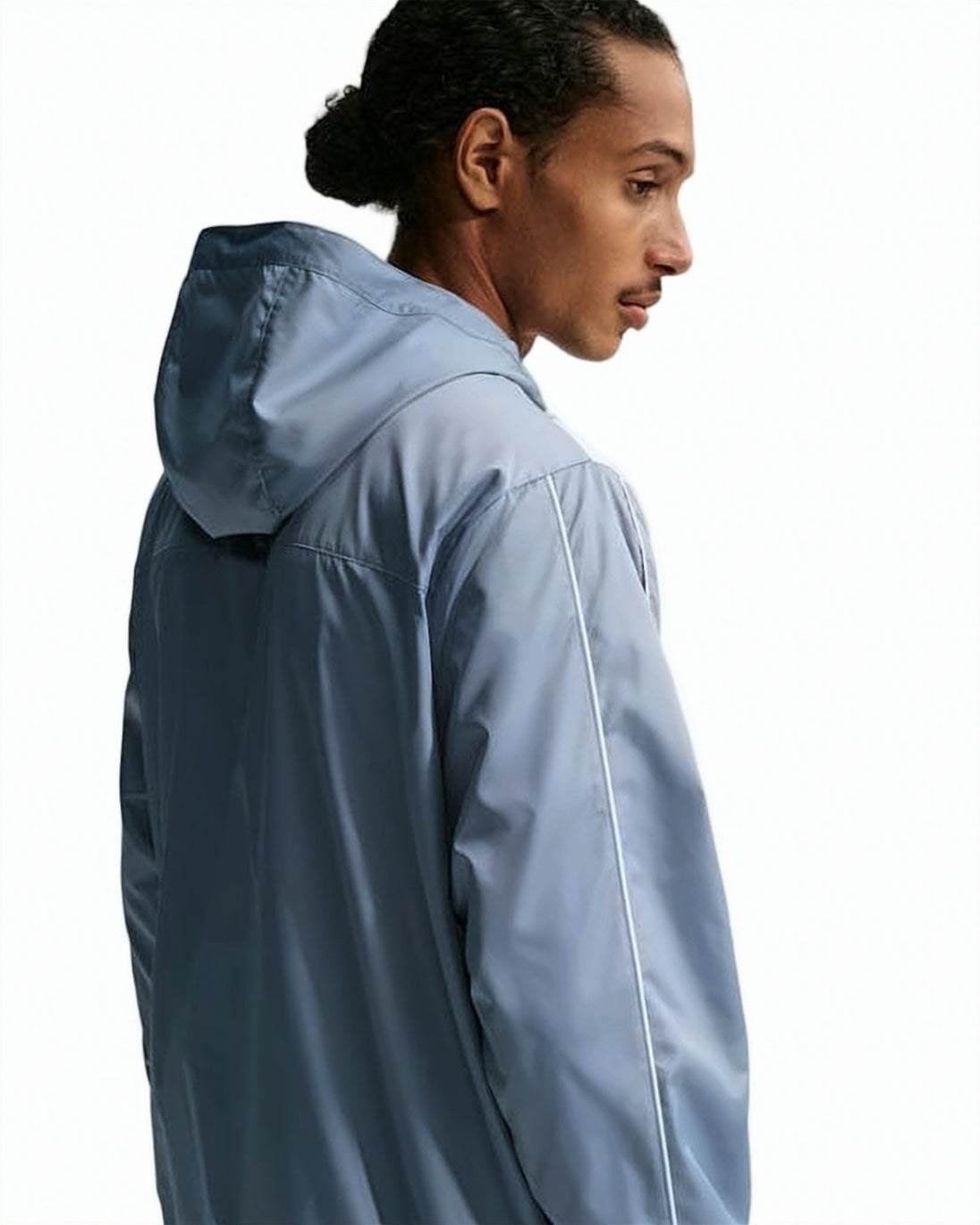 Color-Blocked Half-Zip Jacket with Hood