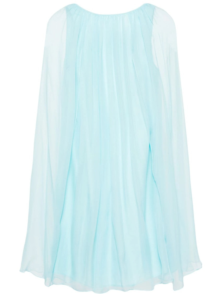 Ethereal Flowing Dress With Gathered Neckline