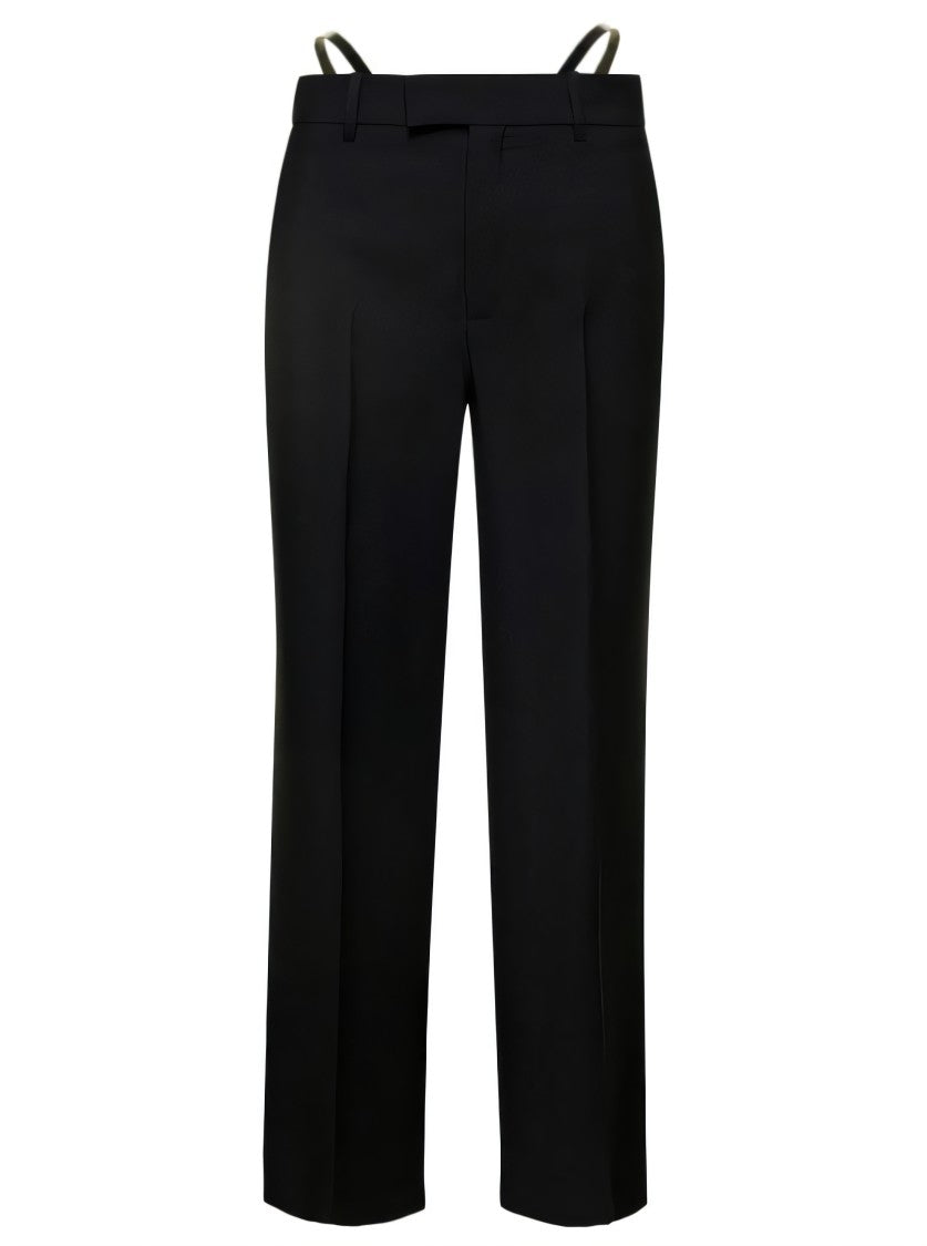 Tailored High-Waisted Wide-Leg Pants