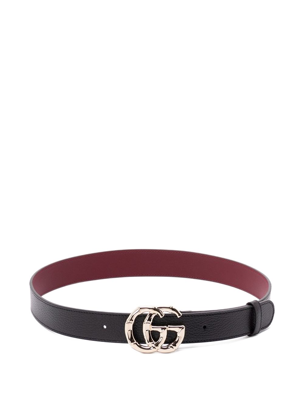 Slim Textured Calfskin Leather Belt