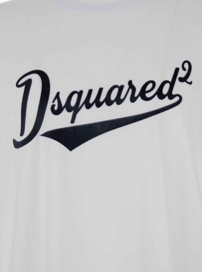 Short-Sleeve T-Shirt with Bold Cursive Logo