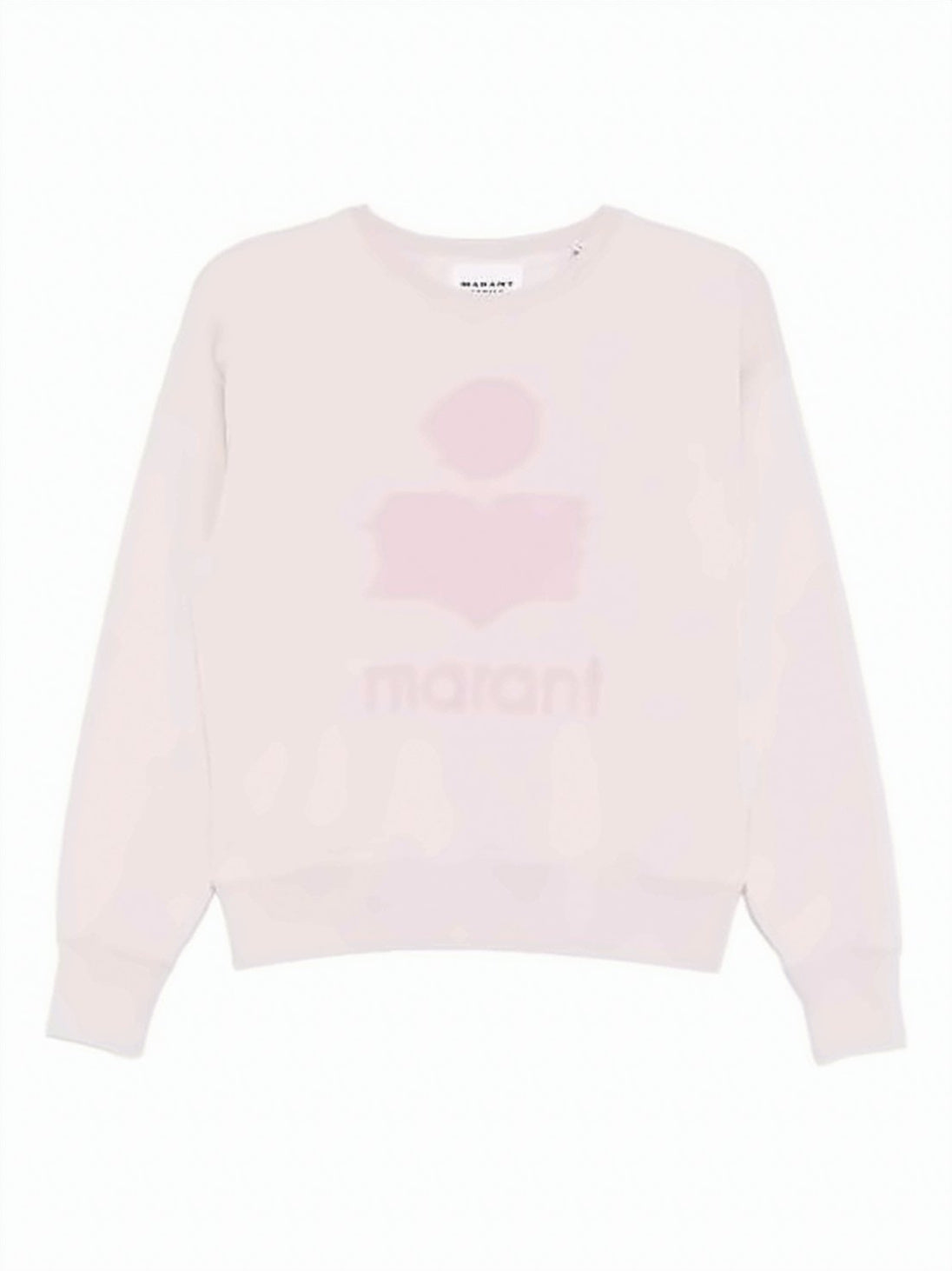 Pastel Pink Long-Sleeve Sweatshirt With Subtle Logo