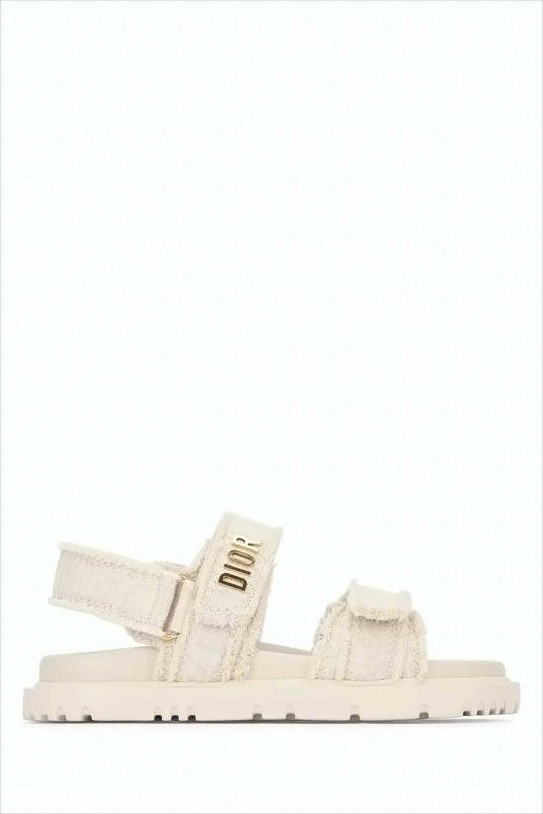 Refined Cotton And Lambskin Flat Sandals