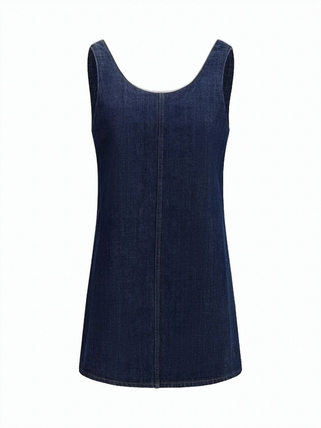 Sleeveless Dark Denim Mini Dress