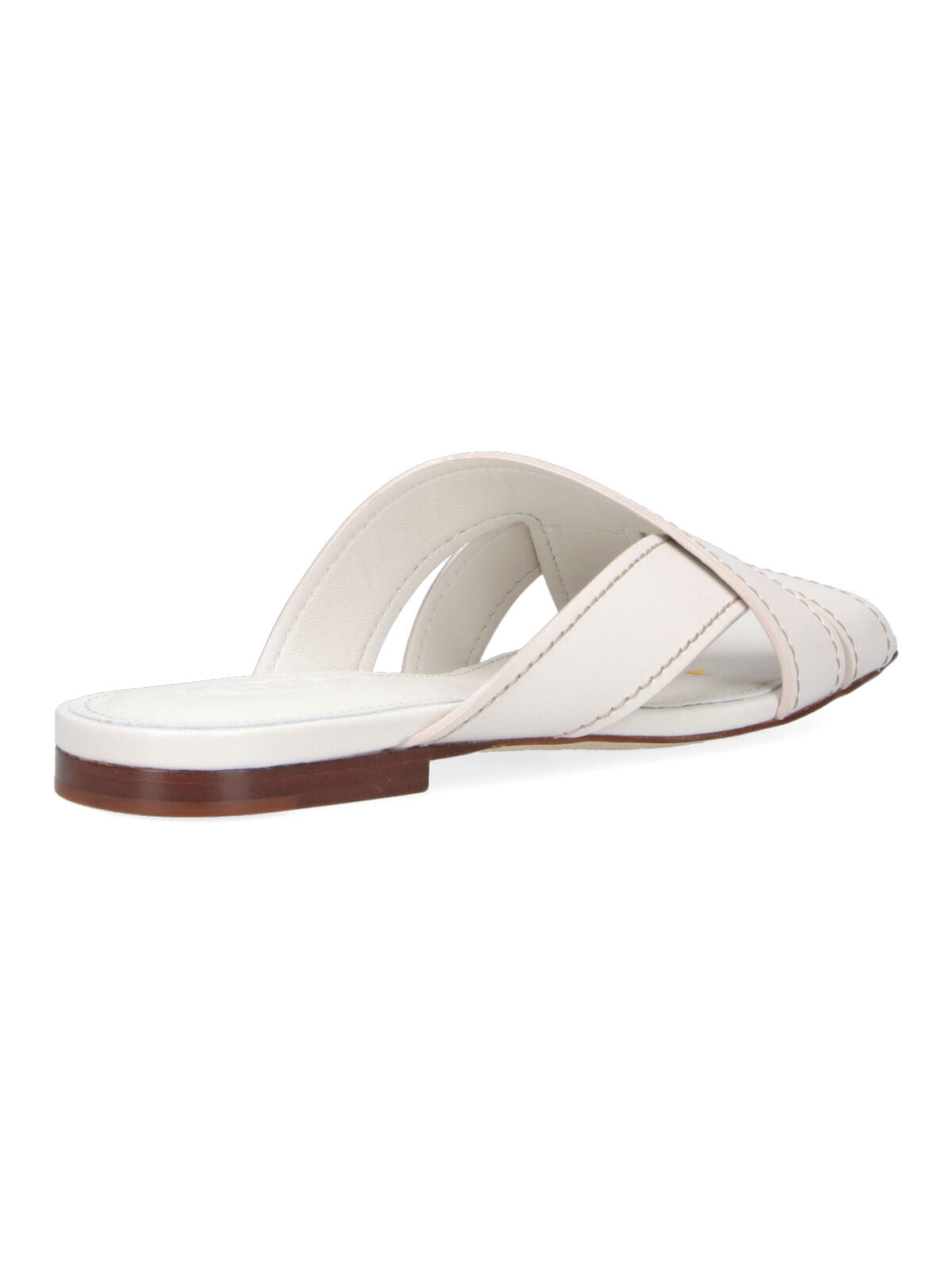 Open-Toe White Sandals with Minimalist Design