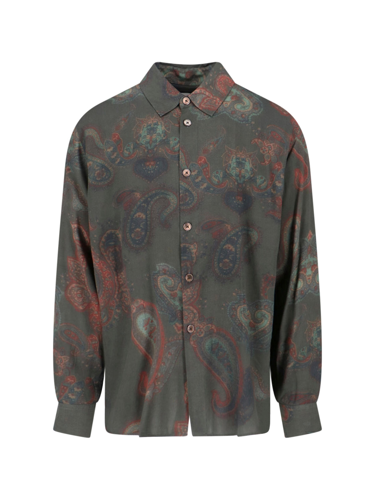 Green Forgotten Paisley Patterned Shirt