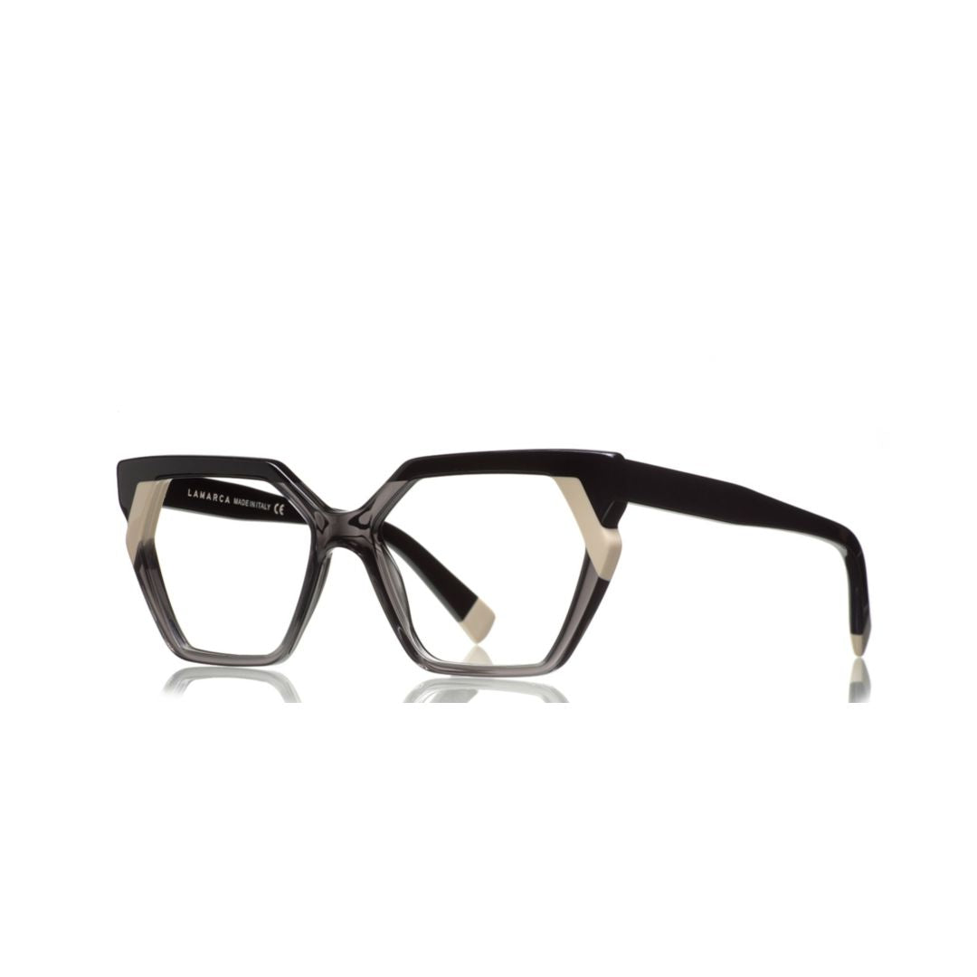 09352 Fusioni 156 Geometric Frame Eyeglasses with Dark