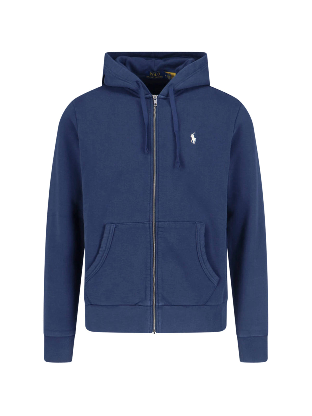 Logo Zip-Up Hoodie – Navy