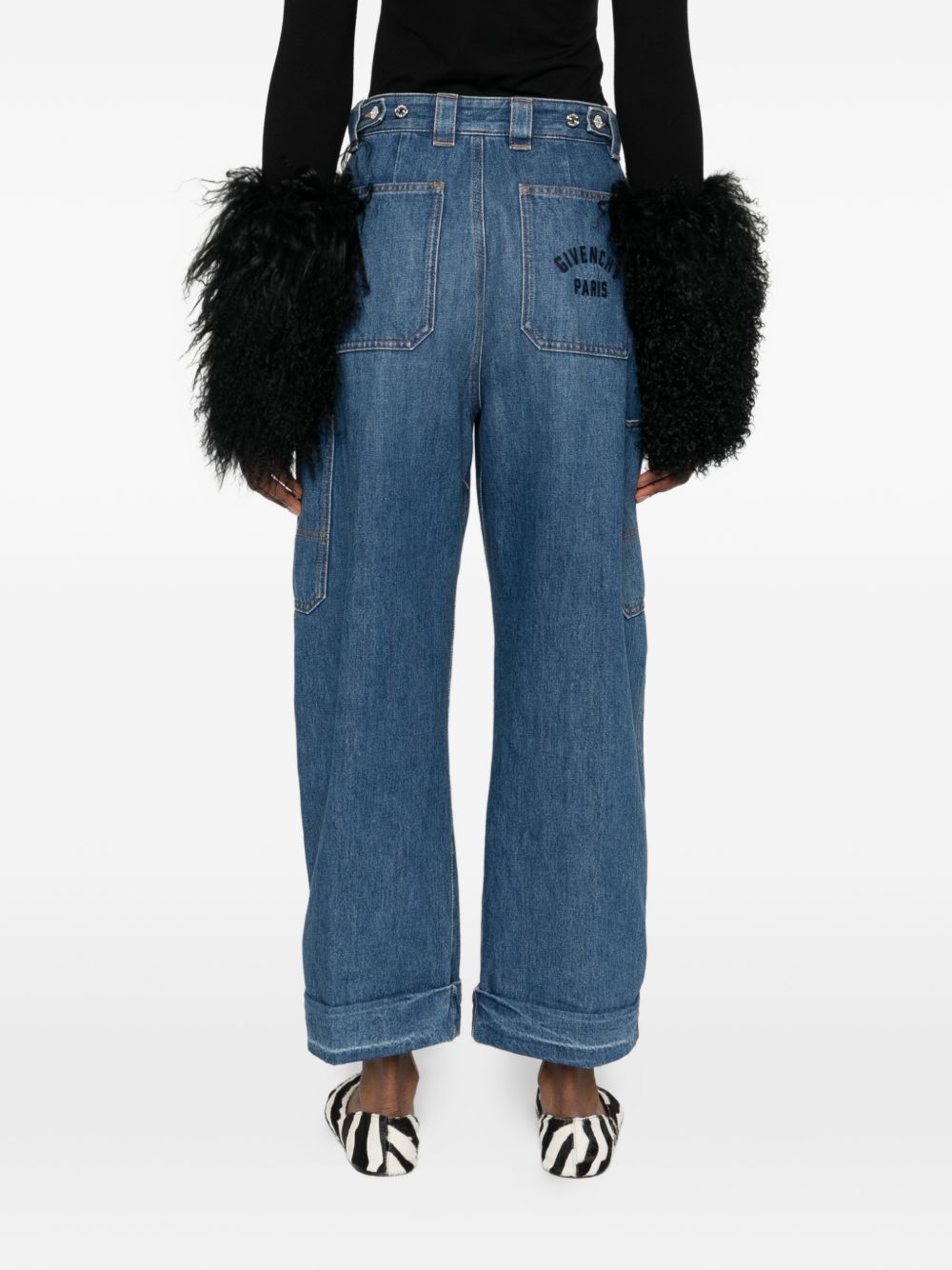 Wide-Leg Denim Jeans