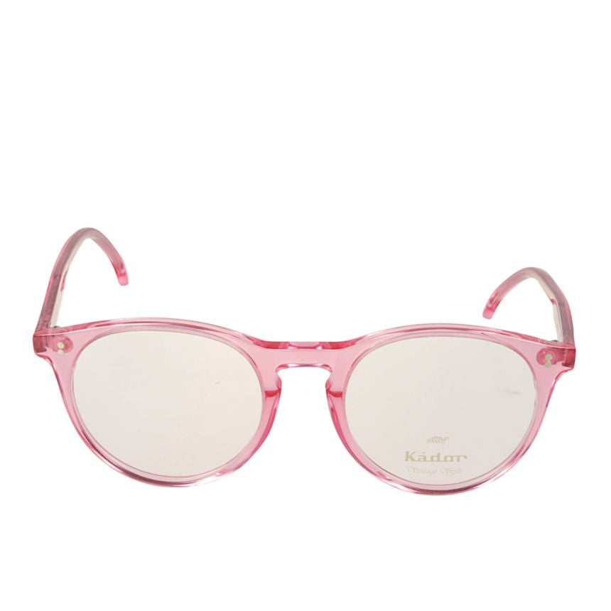 Chyli Translucent Pink Eyeglasses with Rounded Lenses