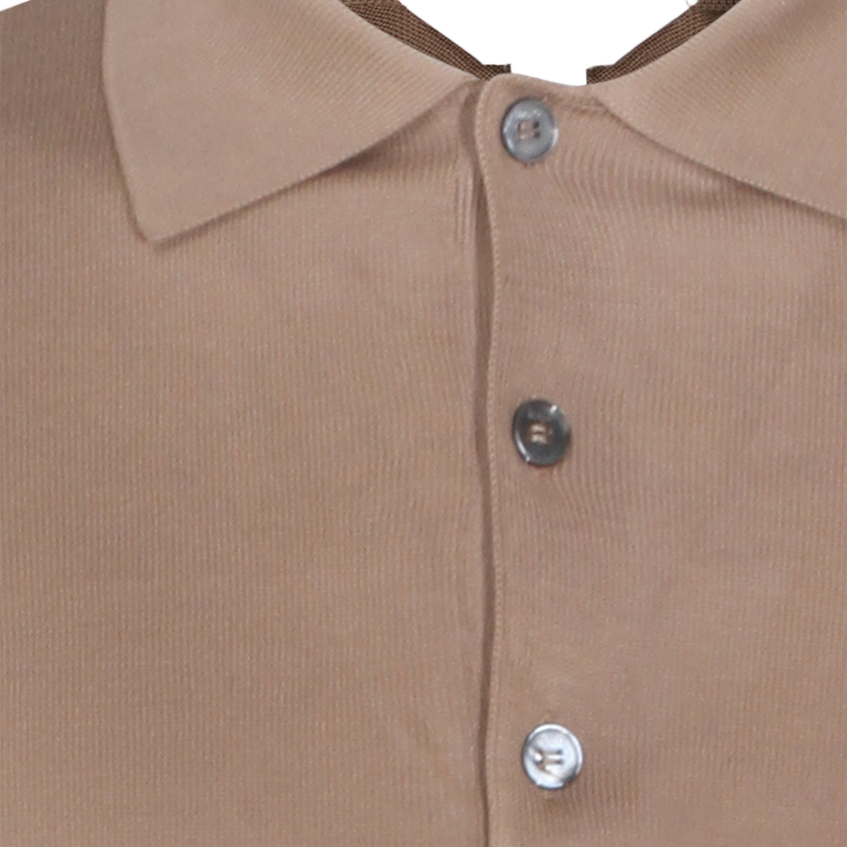 Rope-Inspired Long-Sleeve Polo
