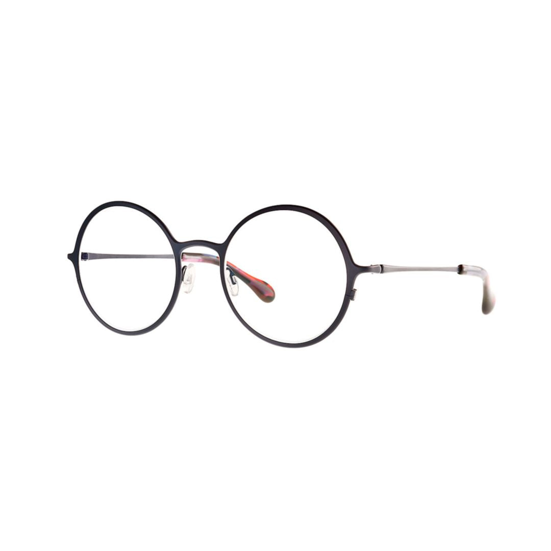 Mercury 353 Dark Night Round Metal Frame Eyeglasses with Adjustable Nose Pads
