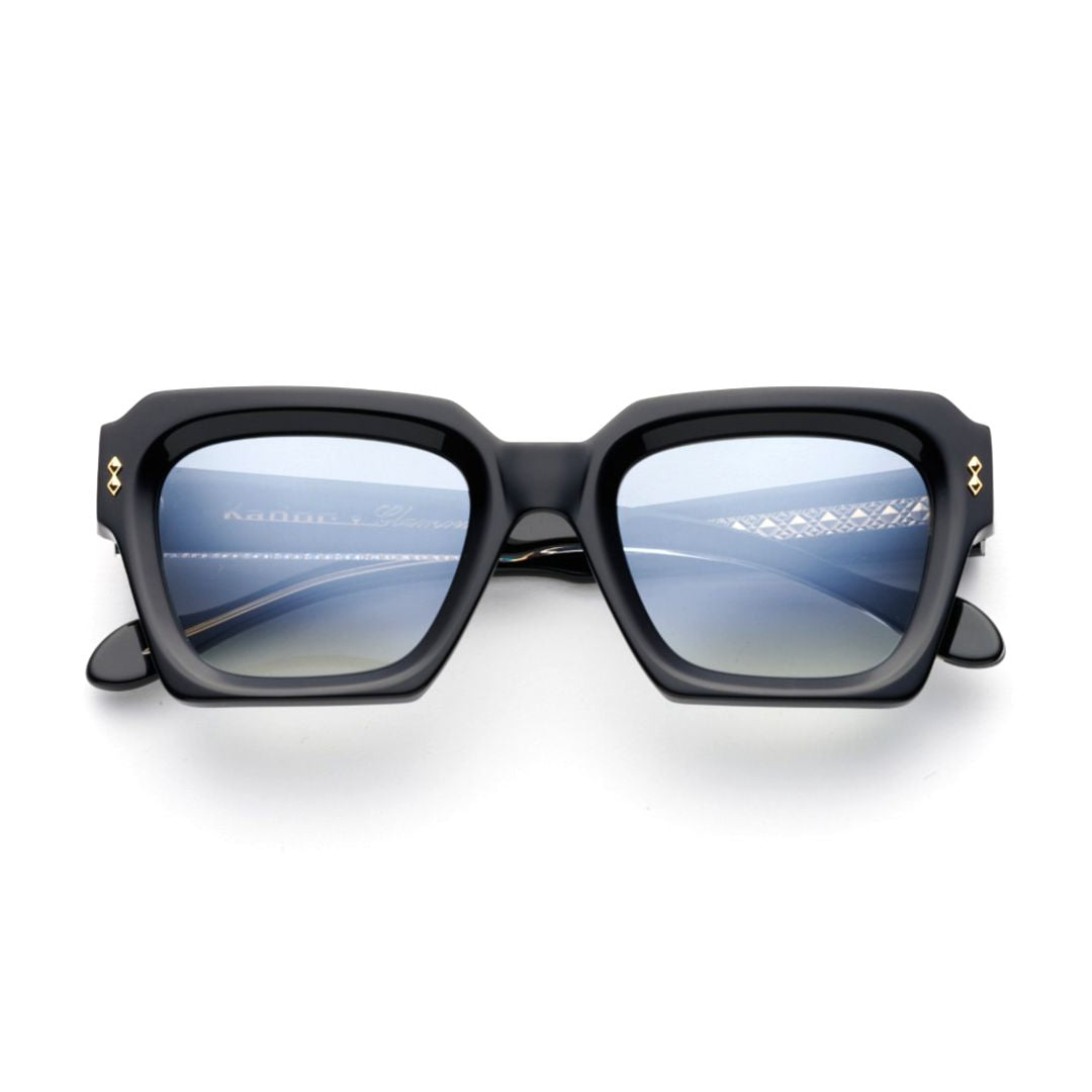 Kallima Glamour Oversized Square Frame Sunglasses with Gold Detailing