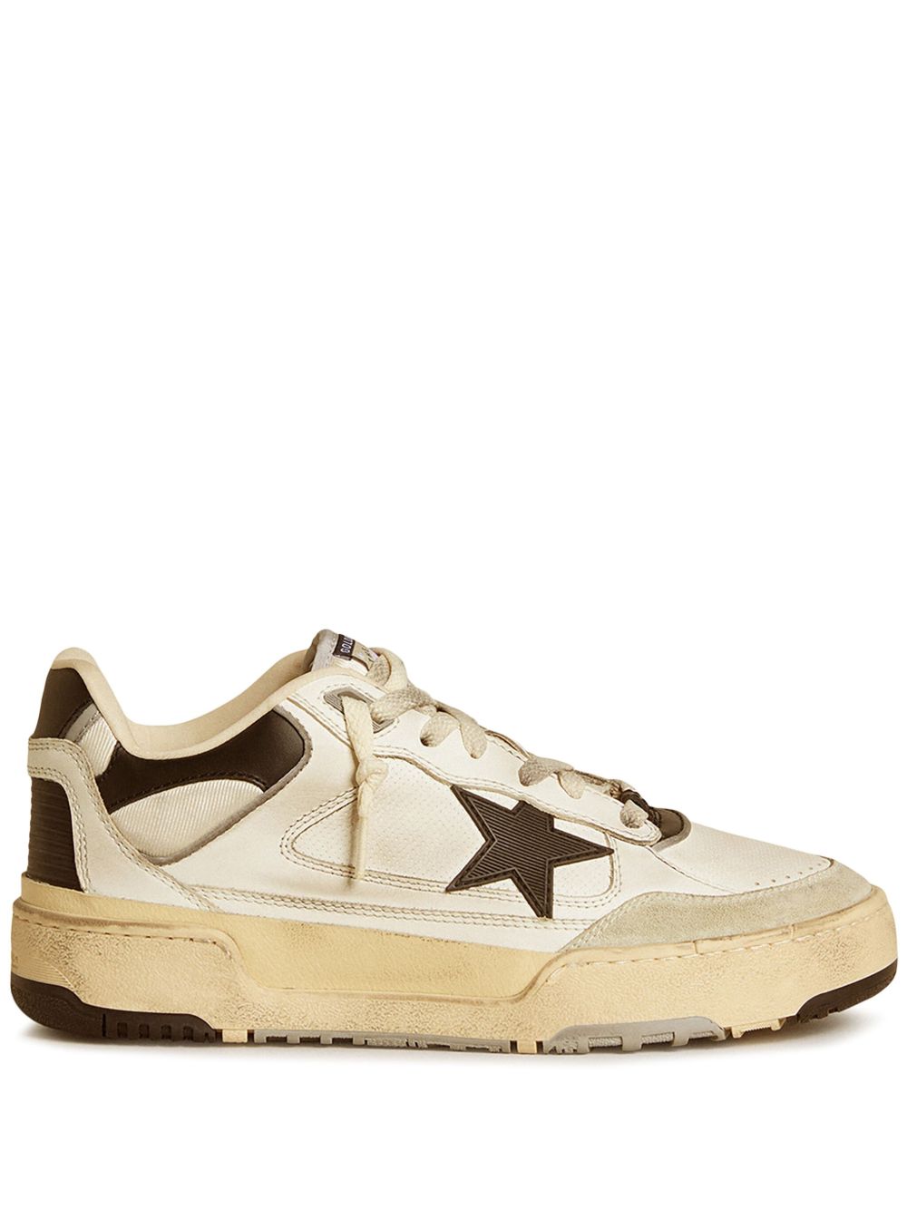 Low-Top Sneakers With Vintage Star Emblem