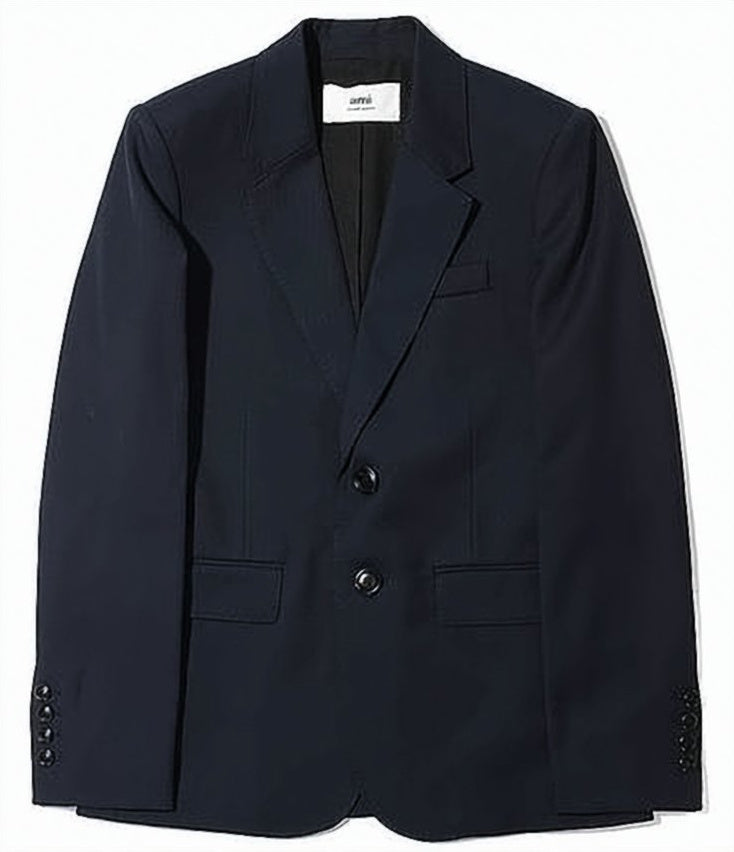 Tailored Black Suit Set with Notch Lapel