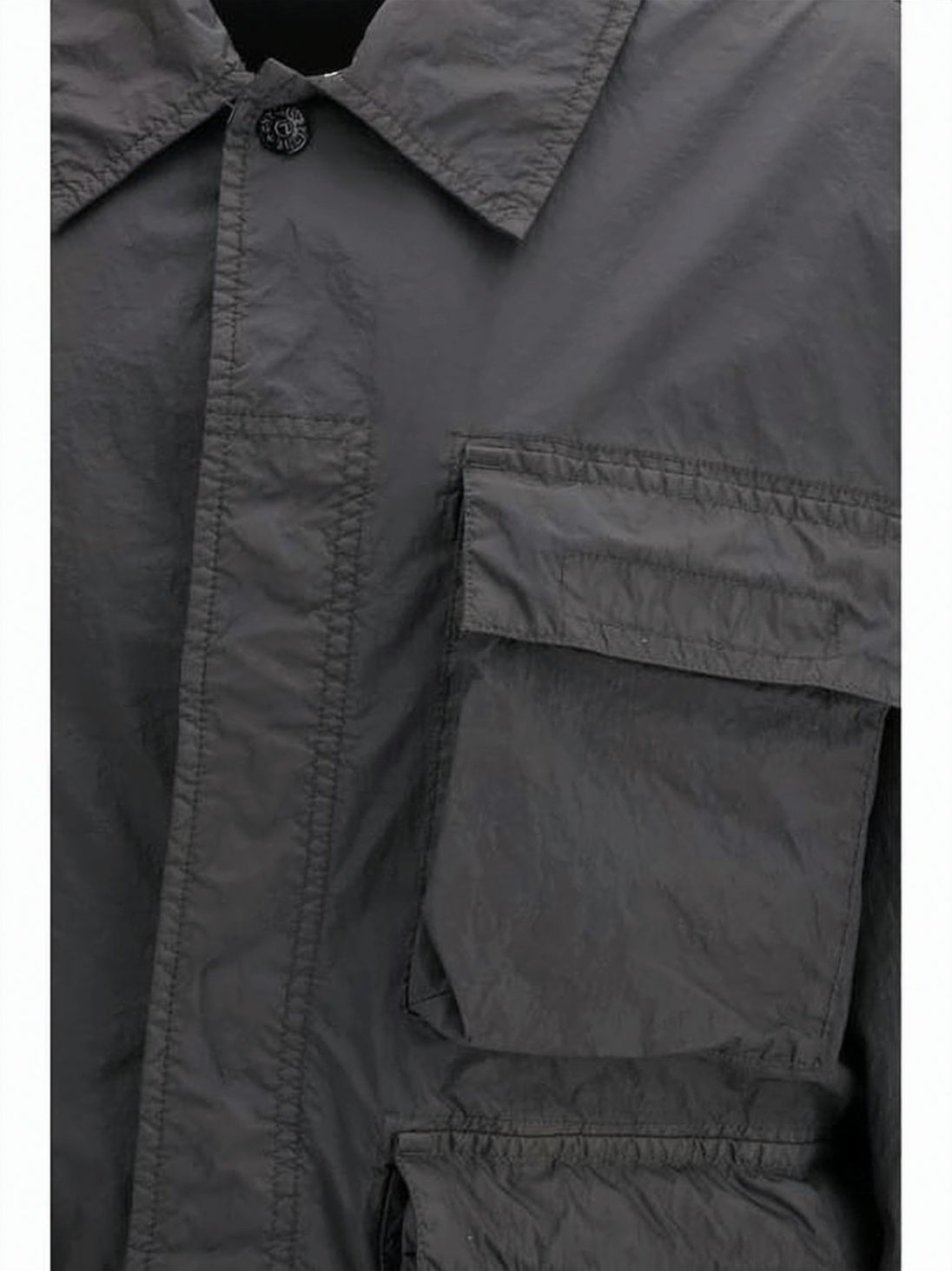 Cropped Boxy Black Stone Island Jacket