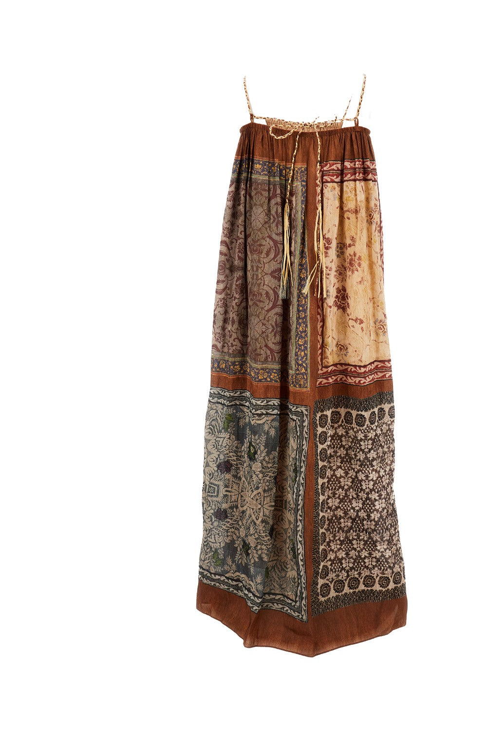 Sleeveless Printed Maxi Dress With Relaxed Silhouette