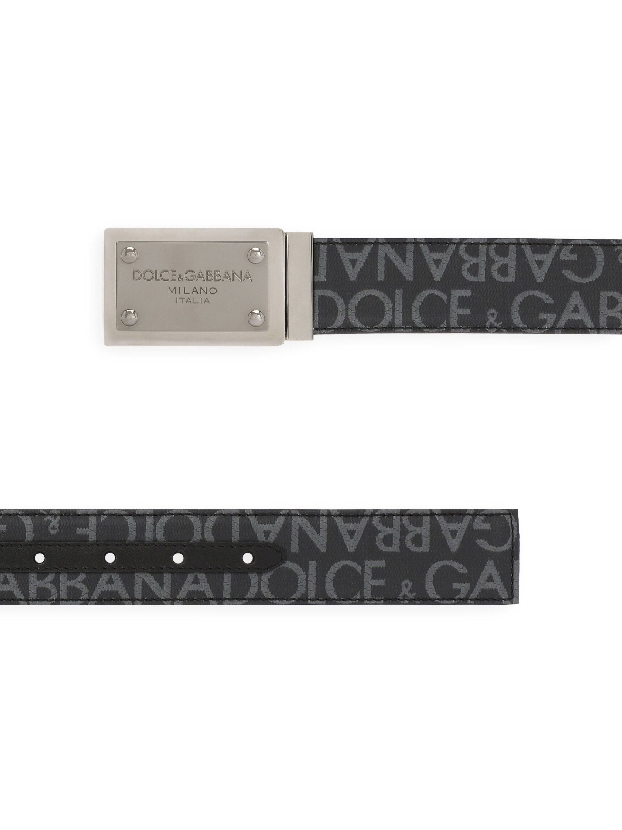 DG Logo Jacquard Metal Plaque Belt