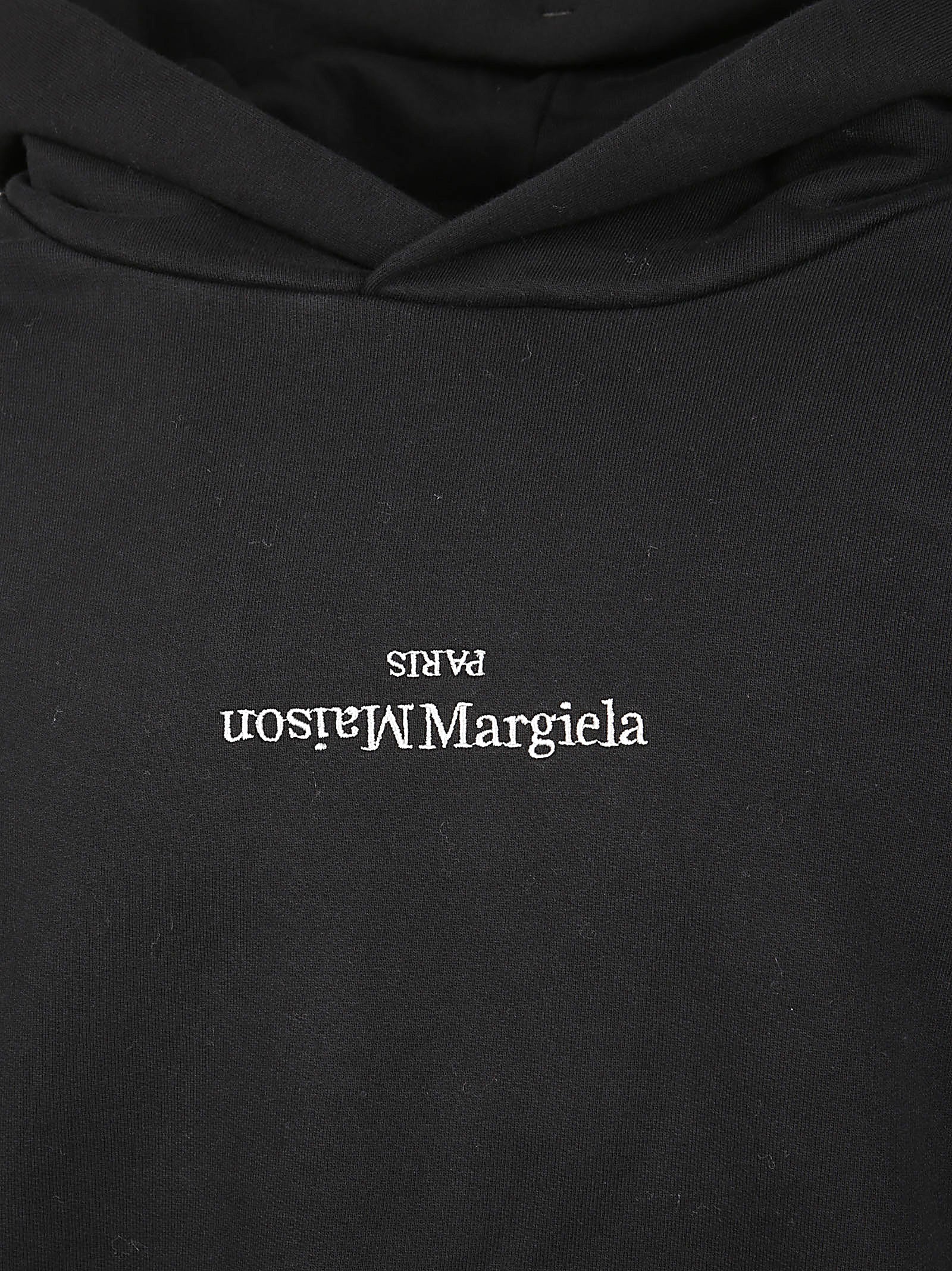 Black Hoodie-Style Sweater With Design