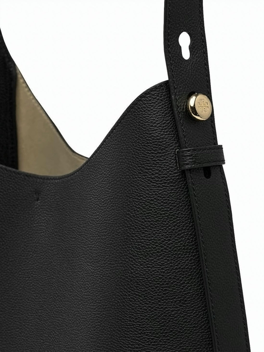 Smooth Leather Hobo Bag