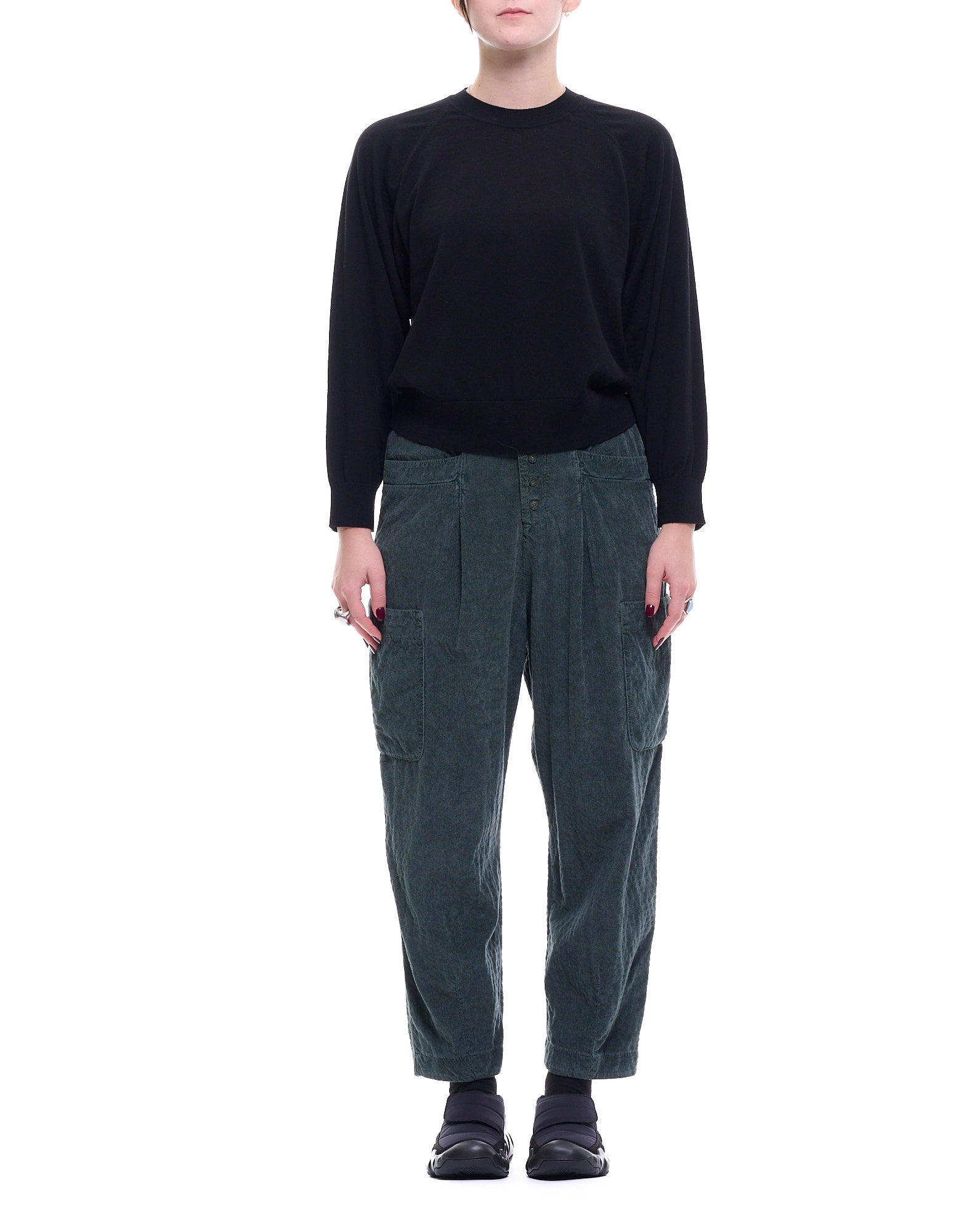 Minimalist Crew-Neck Knit Sweater