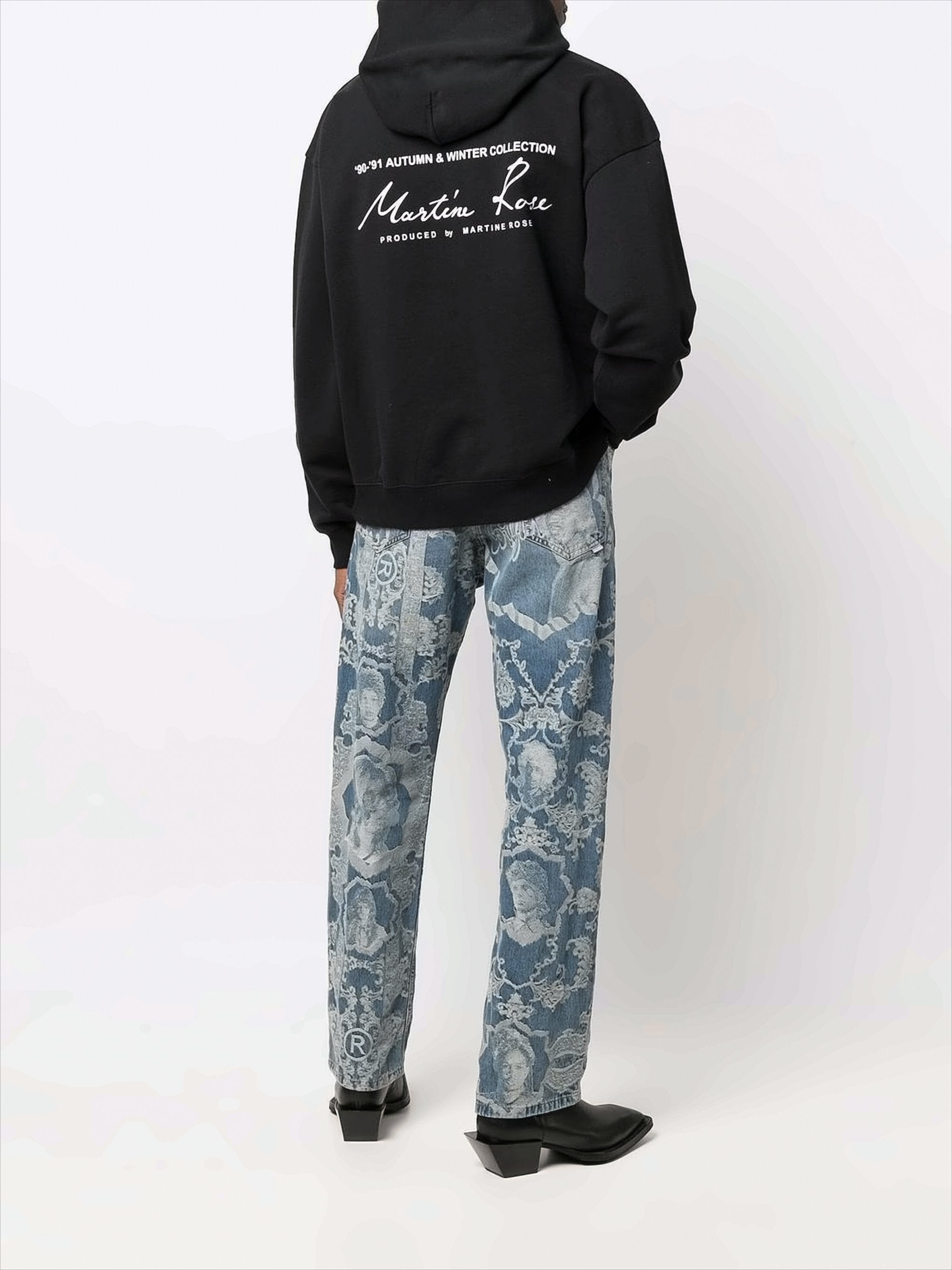 Relaxed Fit Black Hoodie