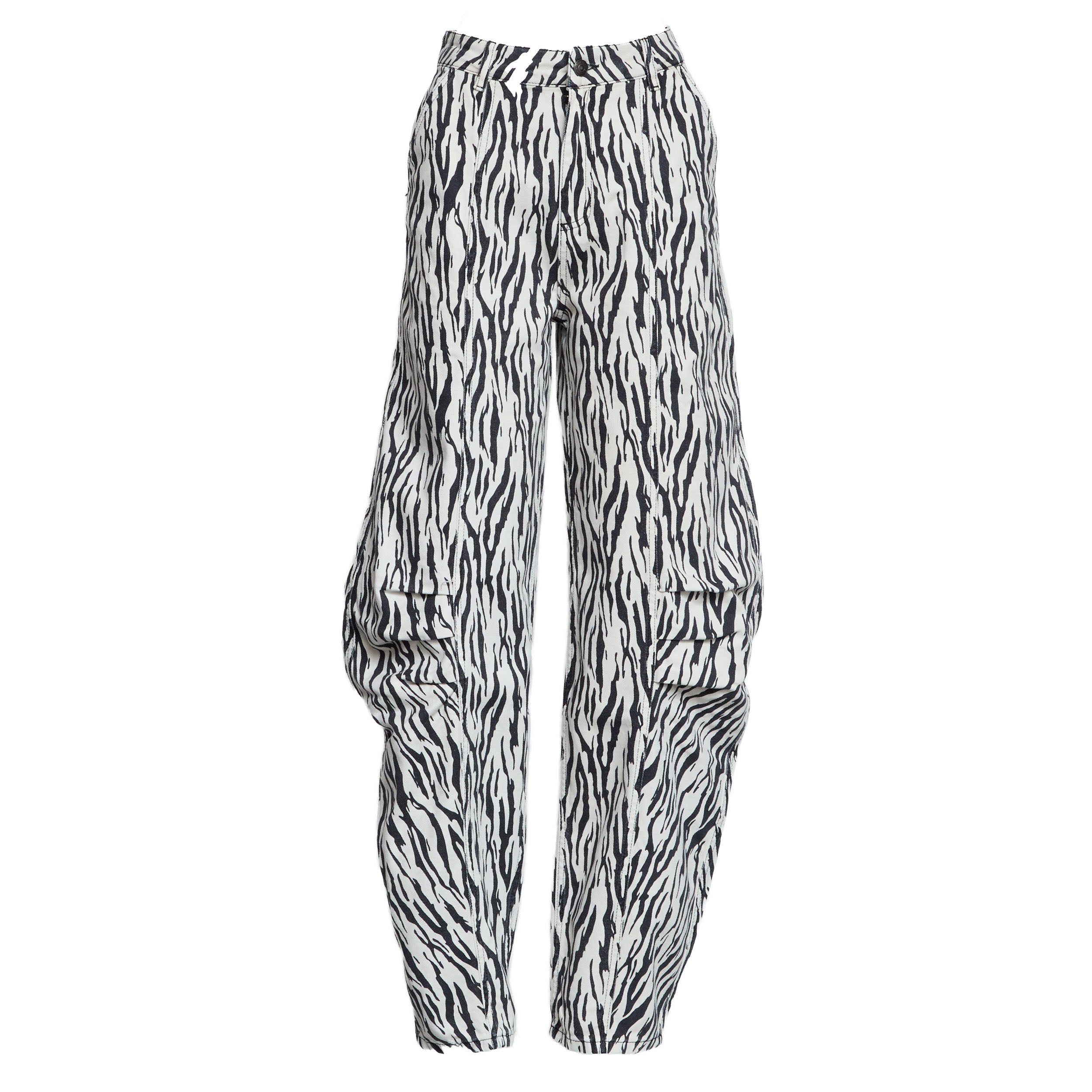 Cassandria Printed Twill Cargo Pants