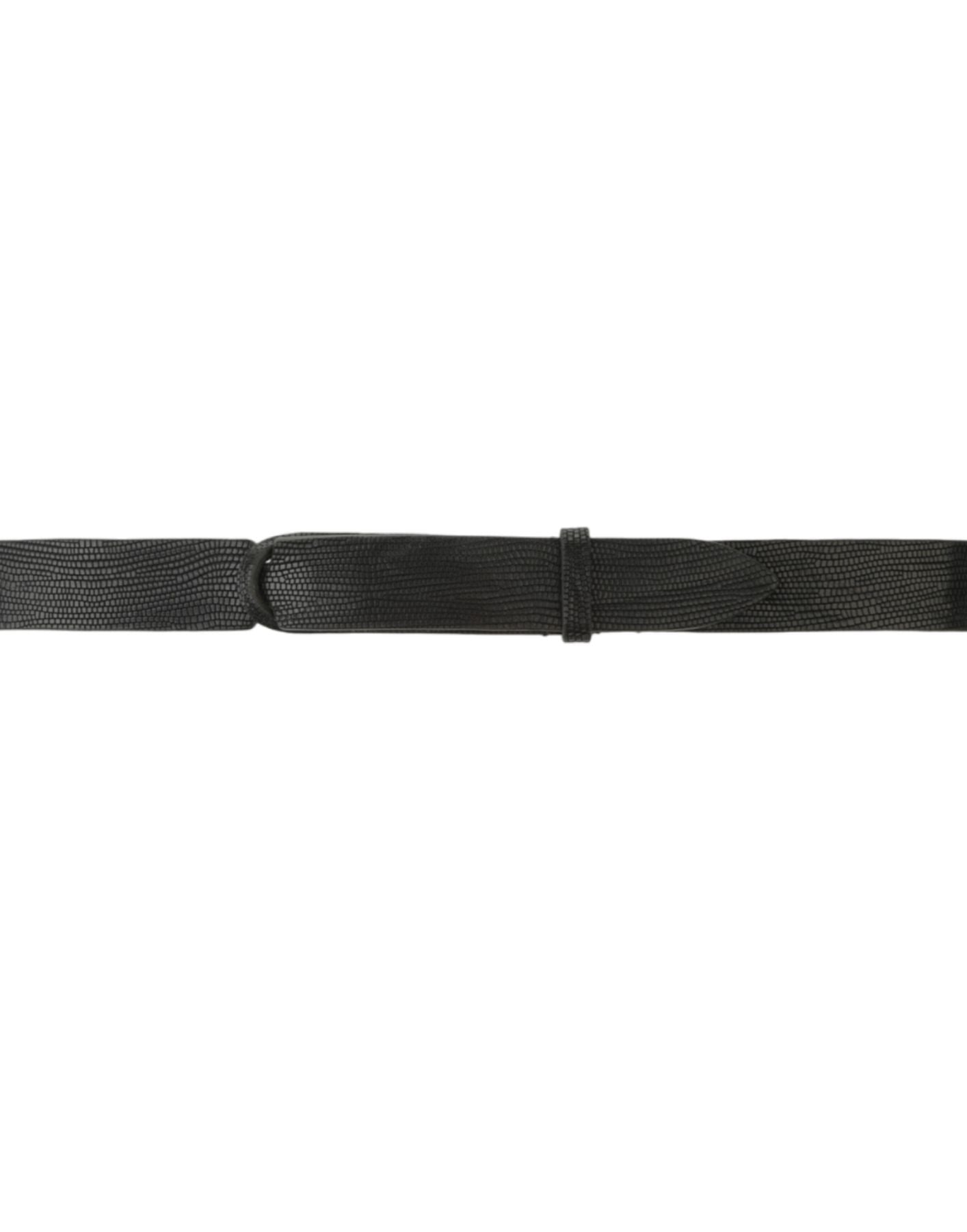 Matte Finish Adjustable Raw Calf Leather Belt