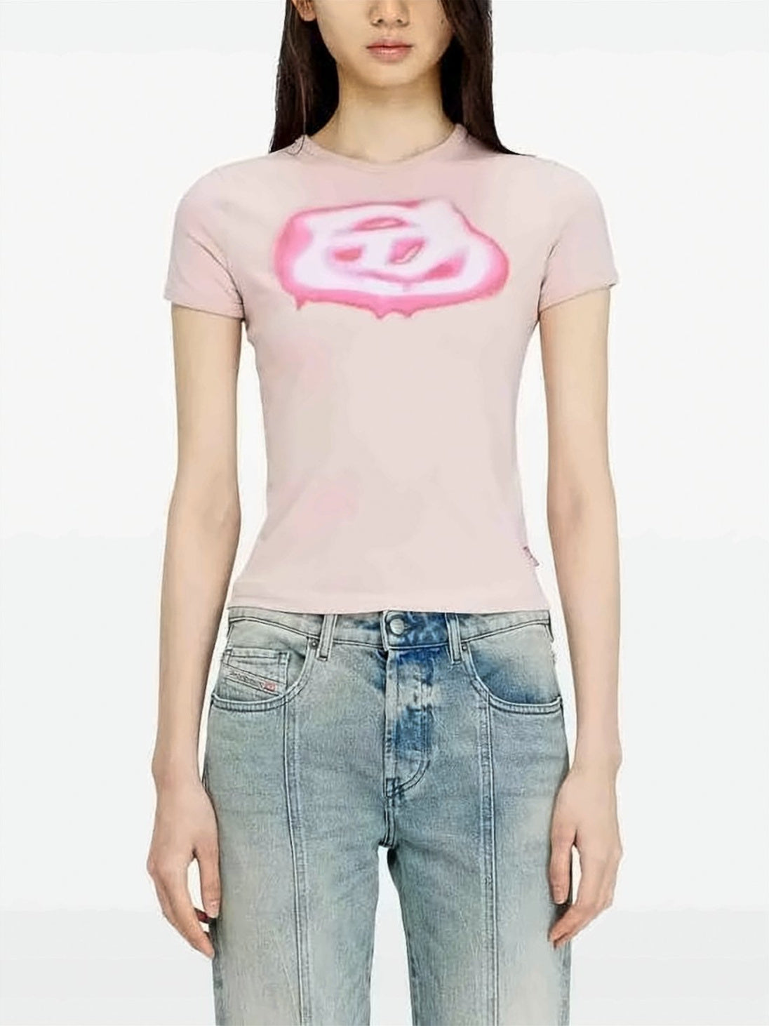 Short-Sleeve T-Shirt with Abstract Graphic