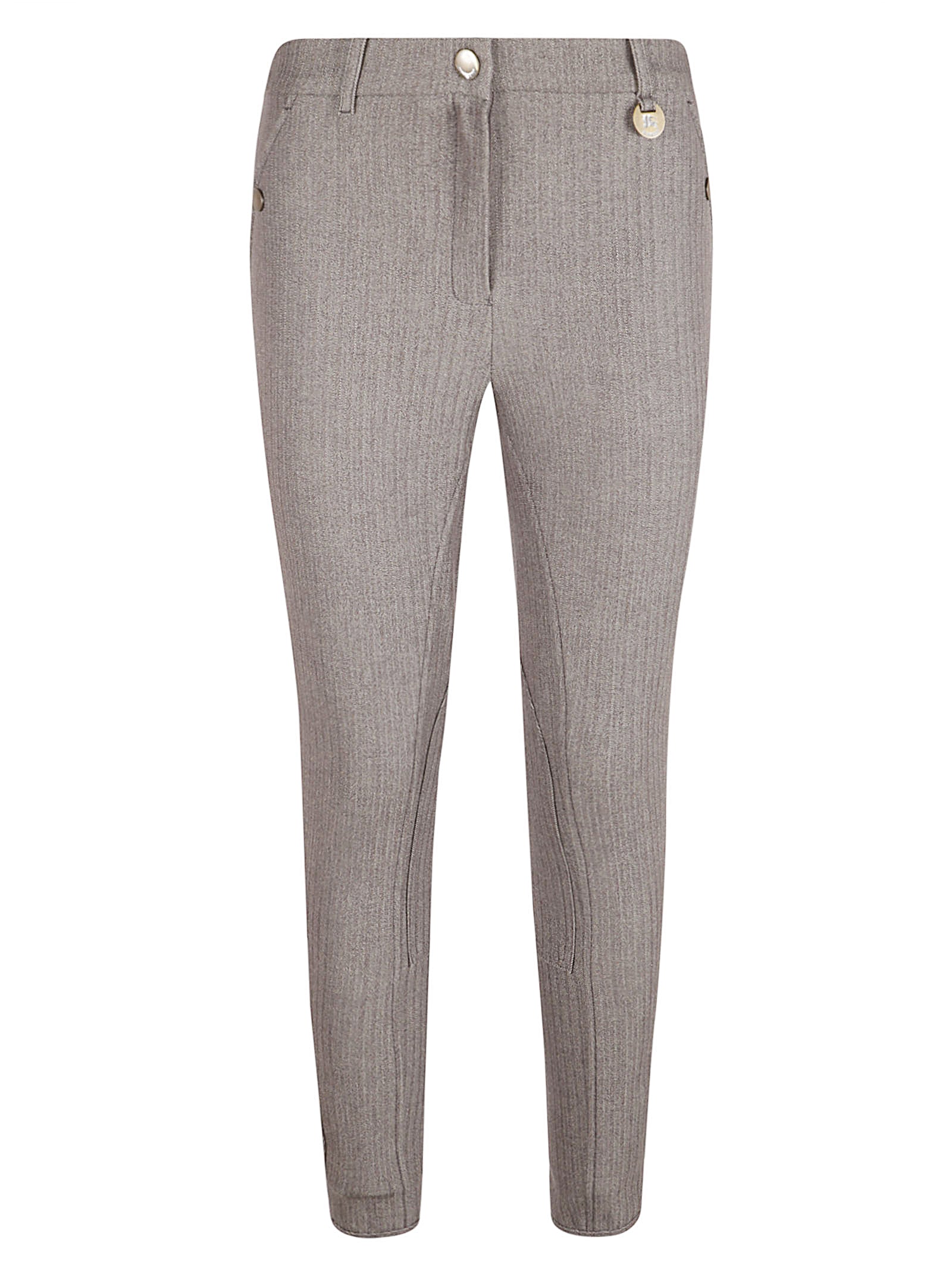 Fitted Stretch Cotton Herringbone Jodhpurs