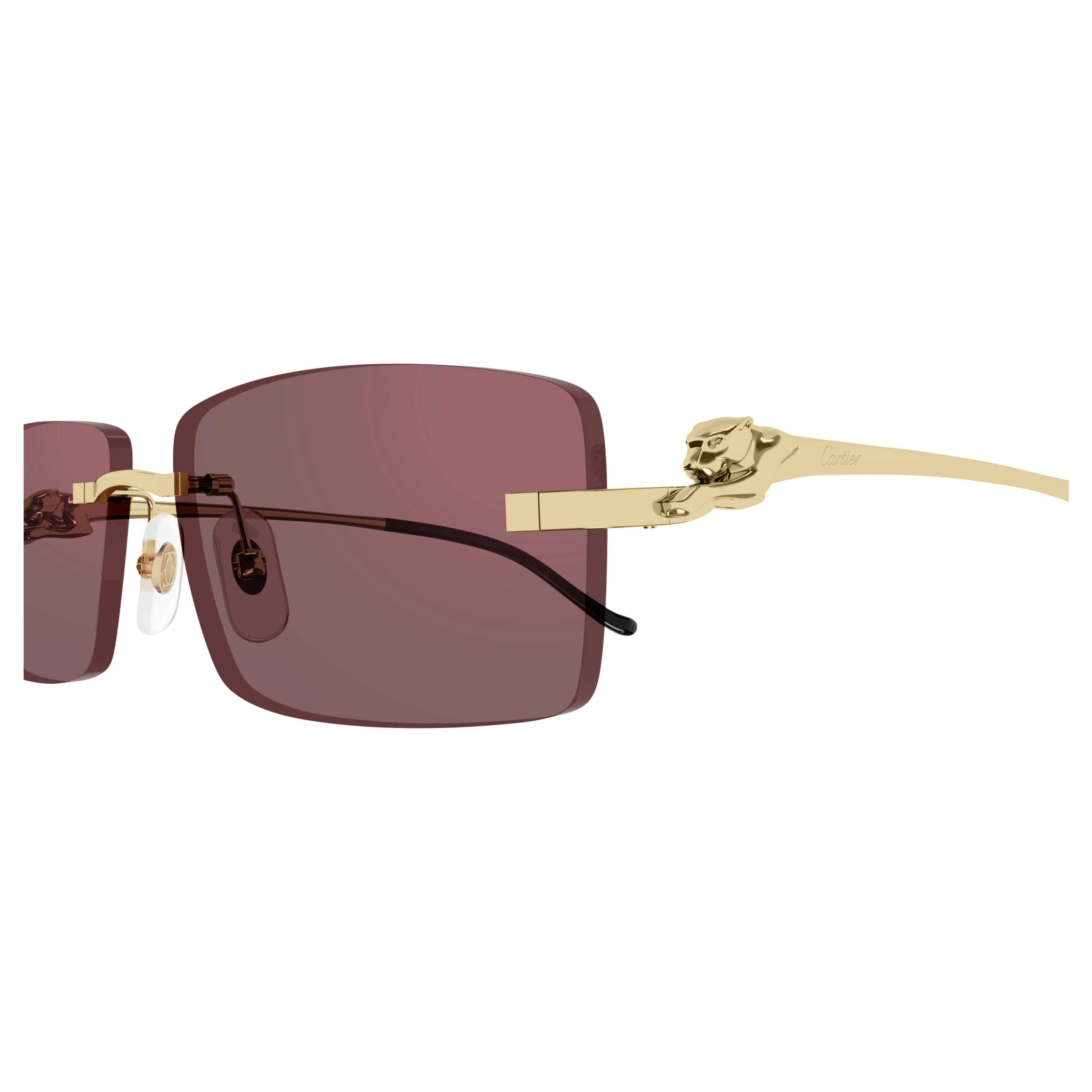 Ct0430s Rimless Rectangular Sunglasses