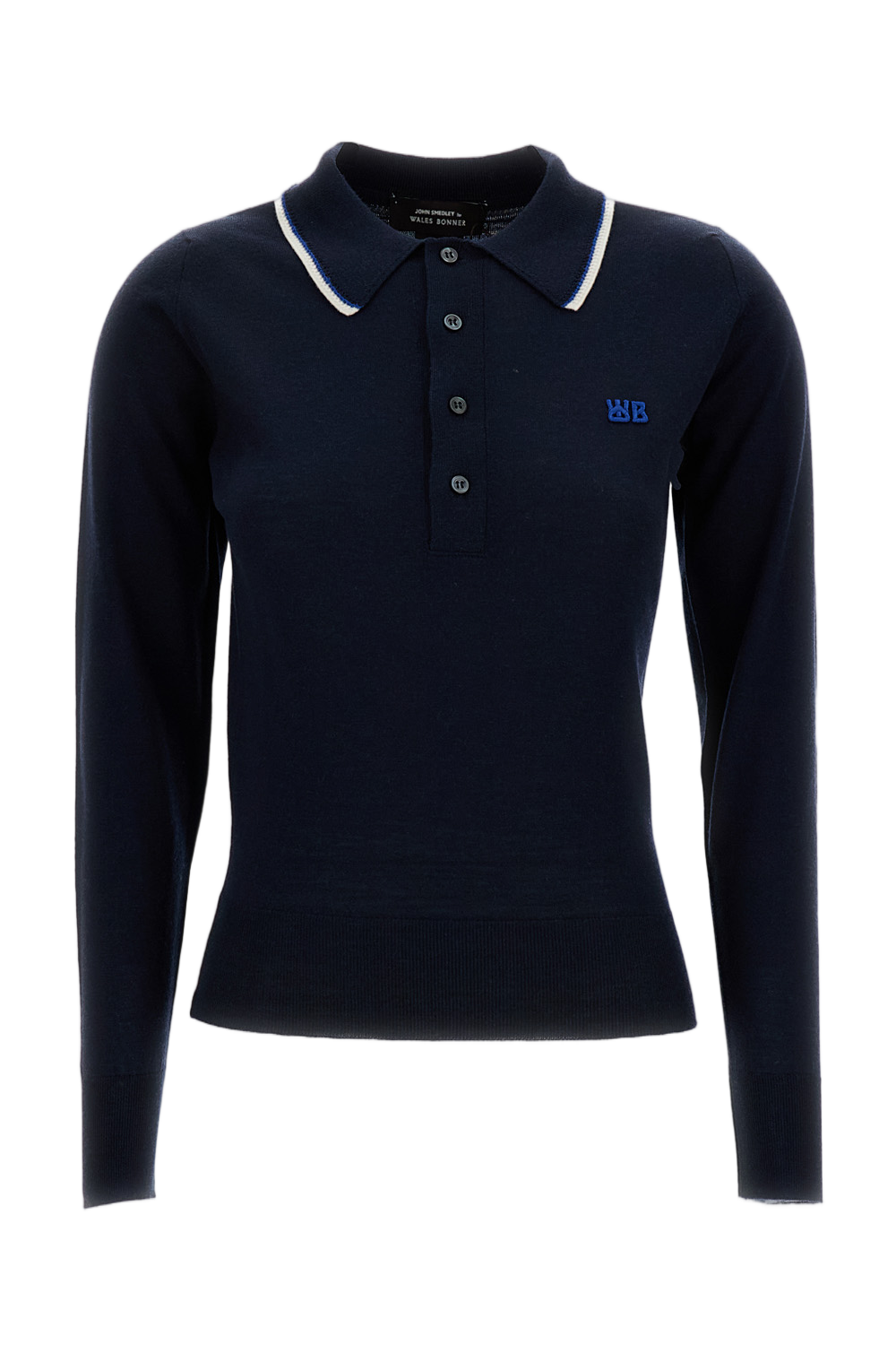 Merino Wool Embroidered Logo Sweater