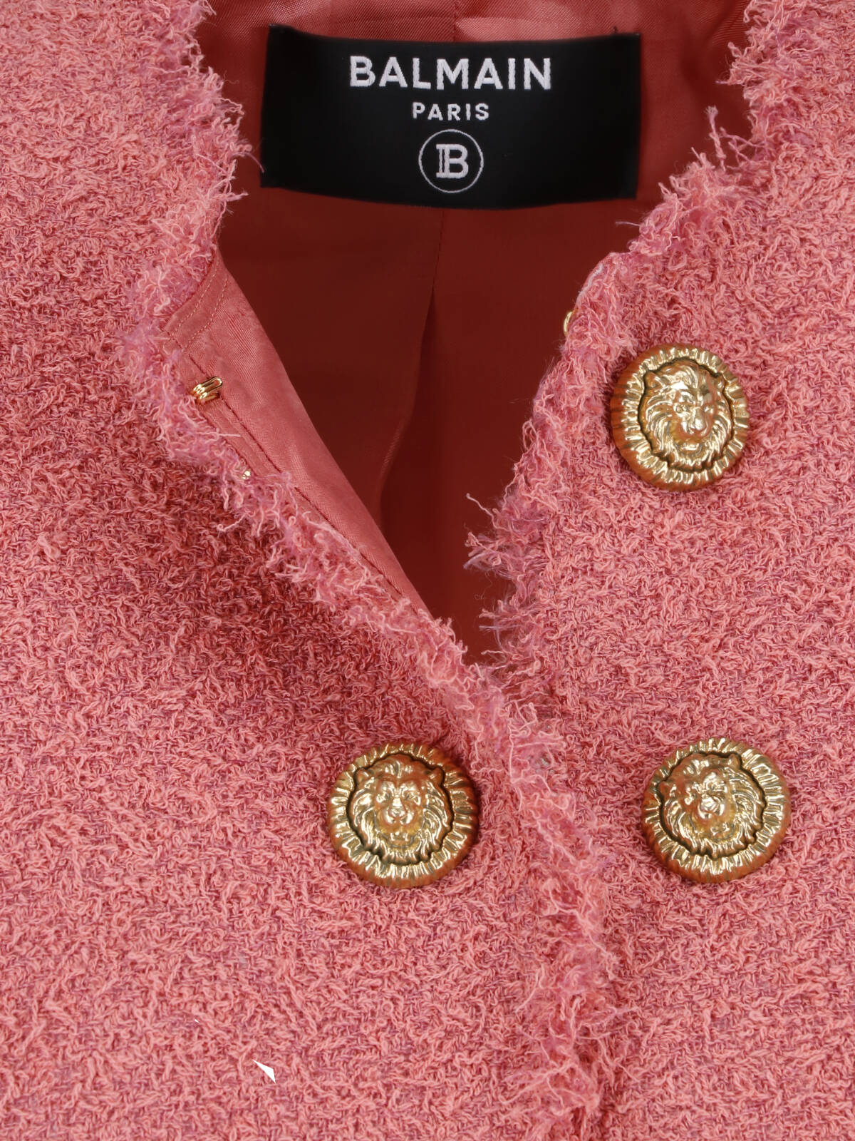 Pink Spencer Cropped Tweed Jewel Jacket