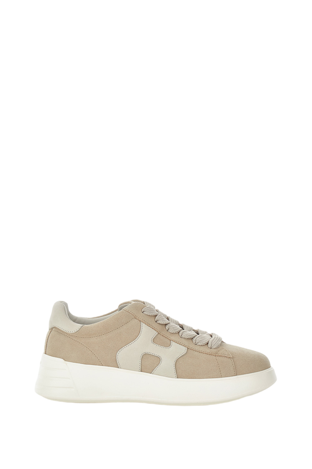 Beige Nappa Leather Sneakers