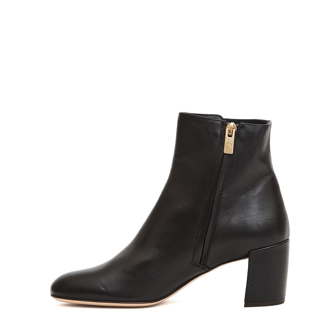 Chocolate Nappa Leather Ankle Boot With 5 Cm Block Heel