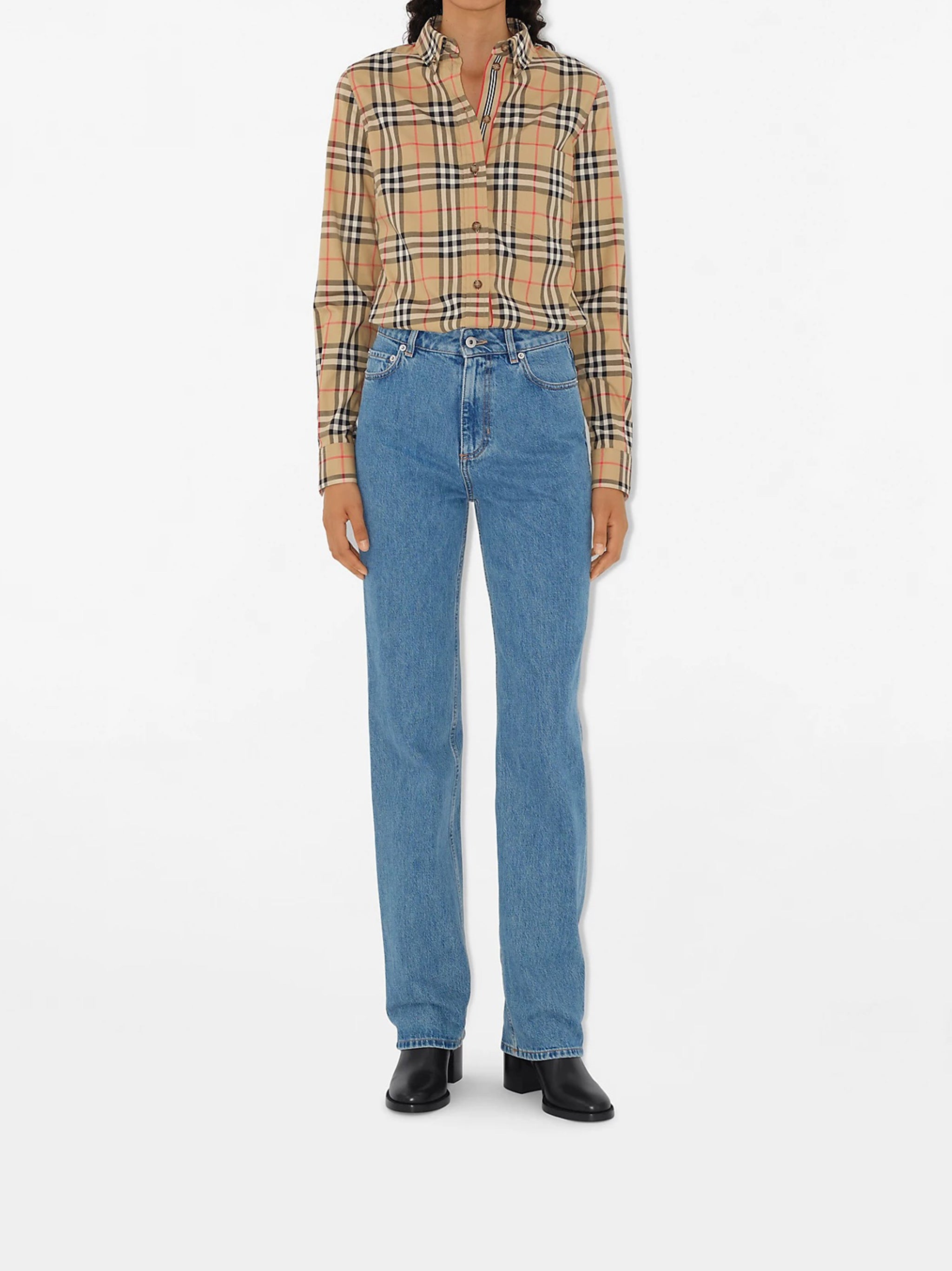 Lapwing Sr Check Pattern Button-Up Shirt