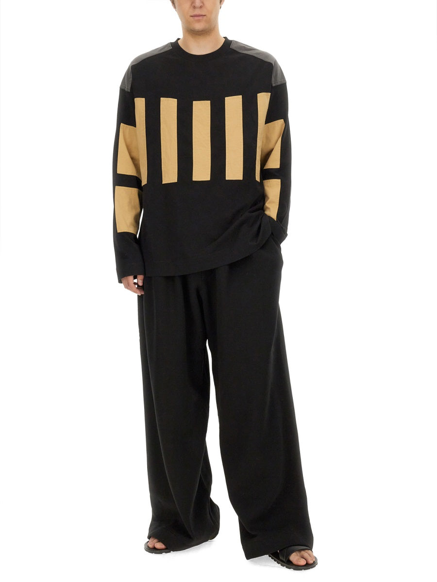 Relaxed Fit Cotton Sweatshirt With Ribbed Details