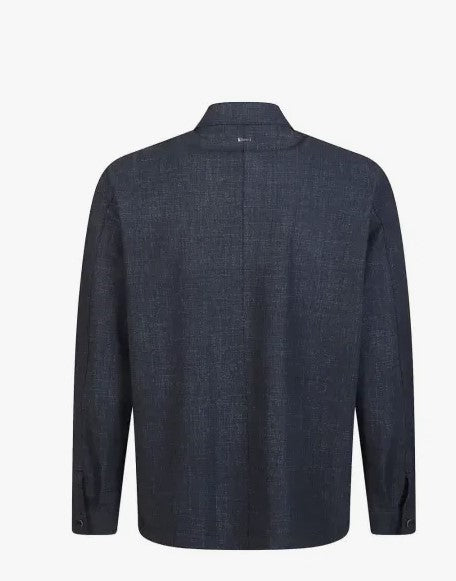 Blue Button Front Casual Jacket