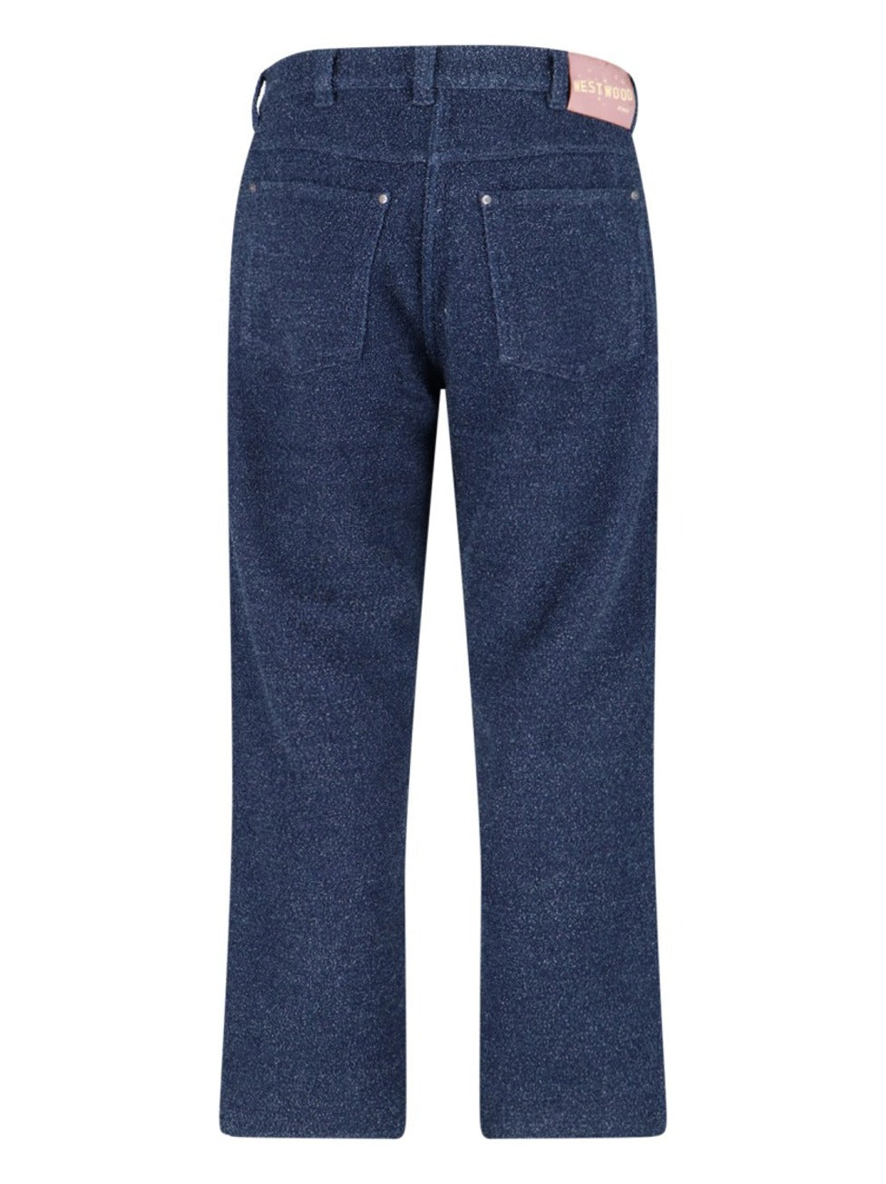 Straight-Leg Trousers With Textured Fabric